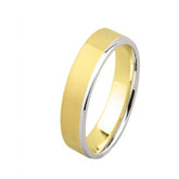 18ct White & Yellow Gold Wedding Band